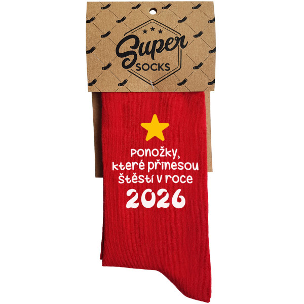 Ponožky "Ponožky, které přinesou štěstí v roce 2026" Ponožky "Ponožky, které přinesou štěstí v roce 2026"