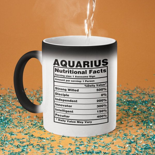 Hrnek "Aquarius Nutrition Facts"