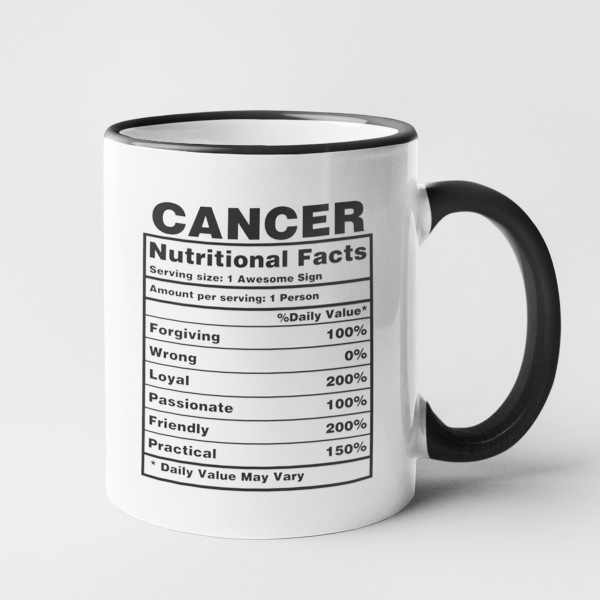 Hrnek "Cancer Nutrition Facts"