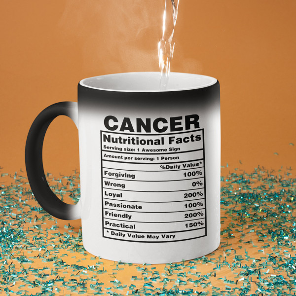 Hrnek "Cancer Nutrition Facts"