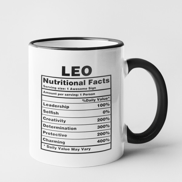 Hrnek "Leo Nutrition Facts"