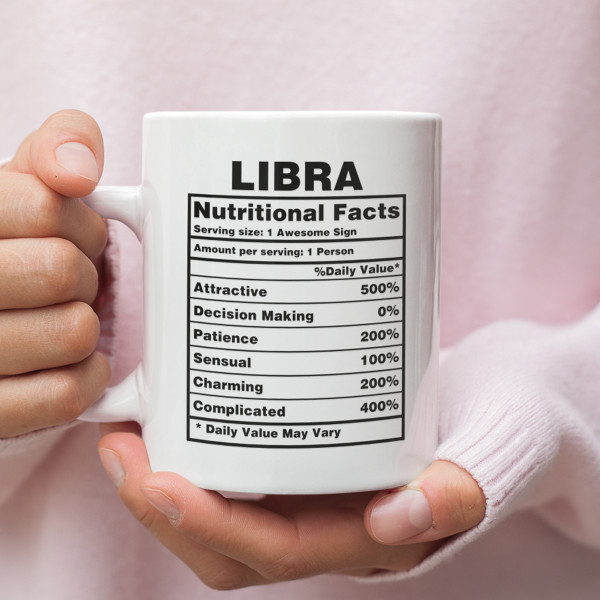 Hrnek "Libra Nutrition Facts"