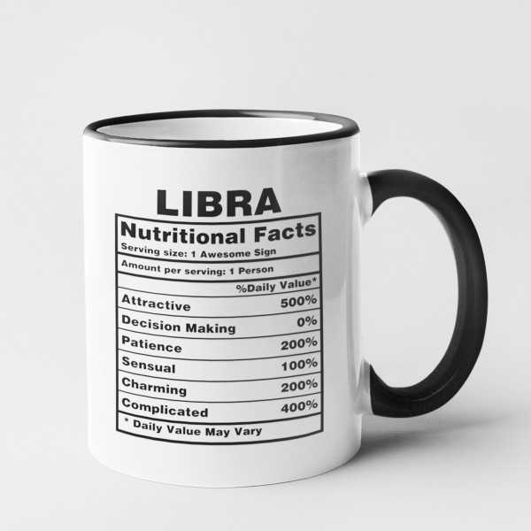 Hrnek "Libra Nutrition Facts"