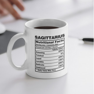 Hrnek "Sagittarius Nutrition Facts"