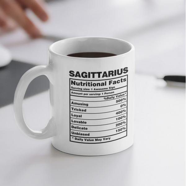 Hrnek "Sagittarius Nutrition Facts"