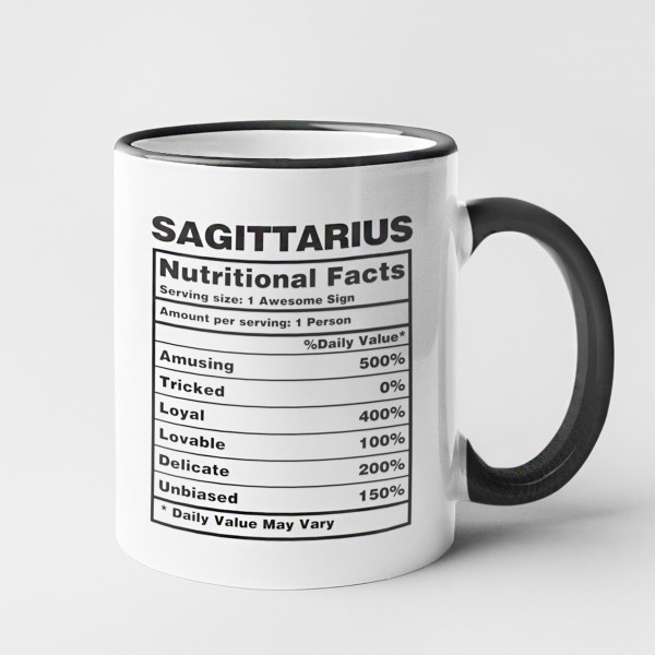 Hrnek "Sagittarius Nutrition Facts"