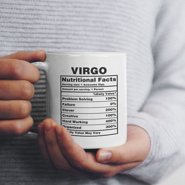 Hrnek "Virgo Nutrition Facts"