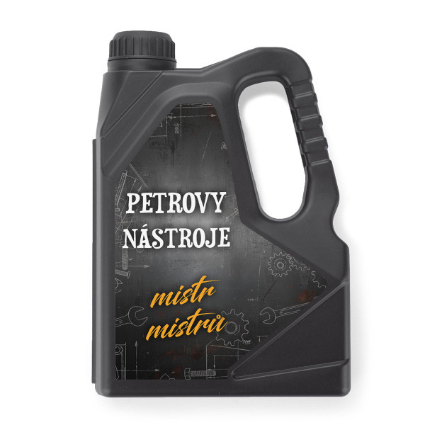 Sada nástrojů ve tvaru kanystru "Mistr" s vámi zvoleným jménem