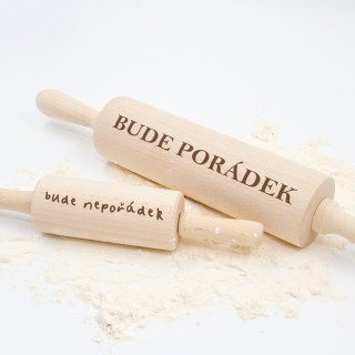 Sada válečků na těsto "Bude pořádek – bude nepořádek"
