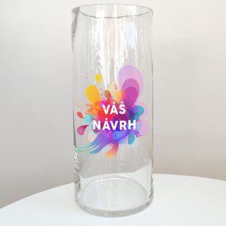 Skleněná váza s vlastním designem