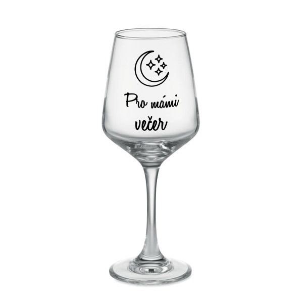Sklenice na víno "Pro mámin večer" (400ml)