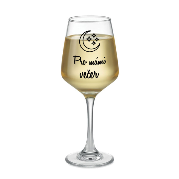 Sklenice na víno "Pro mámin večer" (400ml)