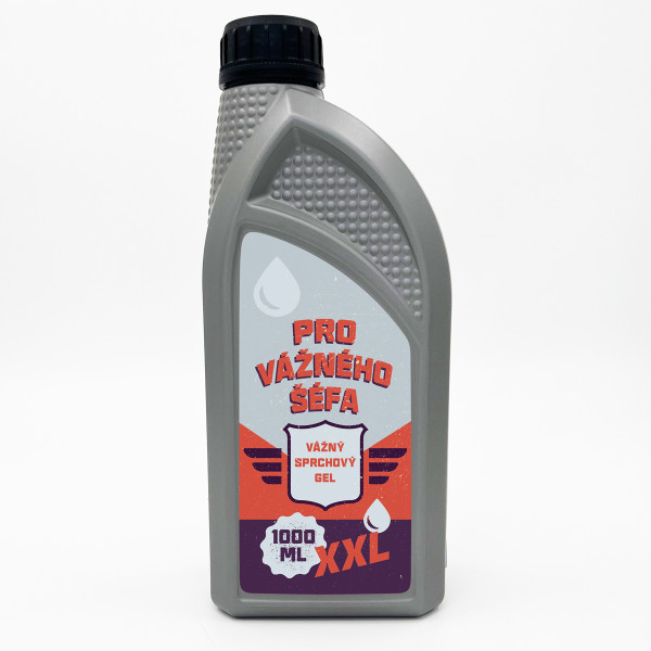Sprchový gel XXL "Pro vážného šéfa - vážný sprchový gel" (1000ml) Sprchový gel XXL "Pro vážného šéfa - vážný sprchový gel" (1000ml)