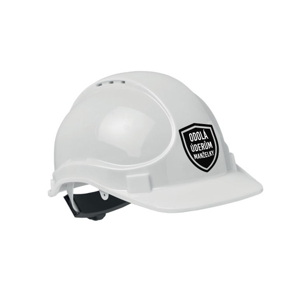 Stavební přilba "Odolá úderům manželky"