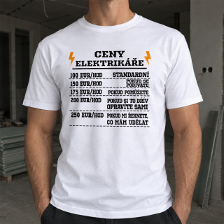Tričko "Ceny elektrikáře" Tričko "Ceny elektrikáře"
