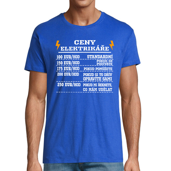 Tričko "Ceny elektrikáře"