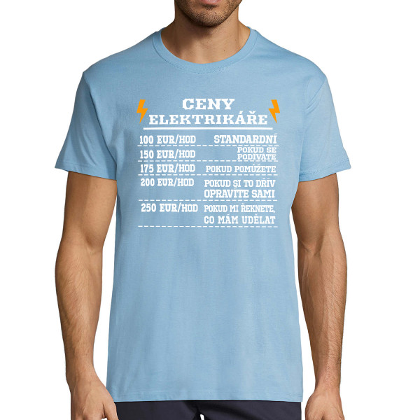 Tričko "Ceny elektrikáře"