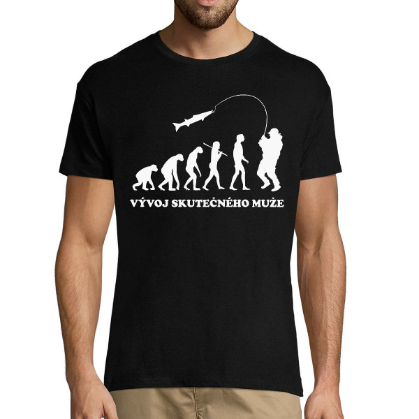 Tričko "Evoluce rybáře"