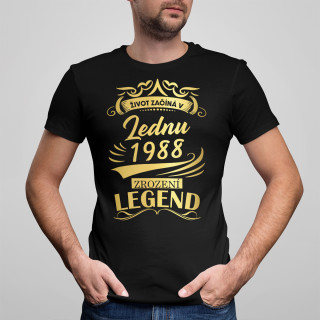 Tričko "Legenda" s vámi zvoleným datem Tričko "Legenda" s vámi zvoleným datem