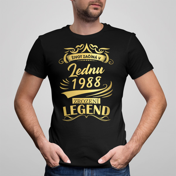 Tričko "Legenda" s vámi zvoleným datem