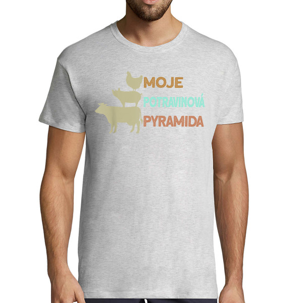 Tričko "MOJE POTRAVINOVÁ PYRAMIDA"