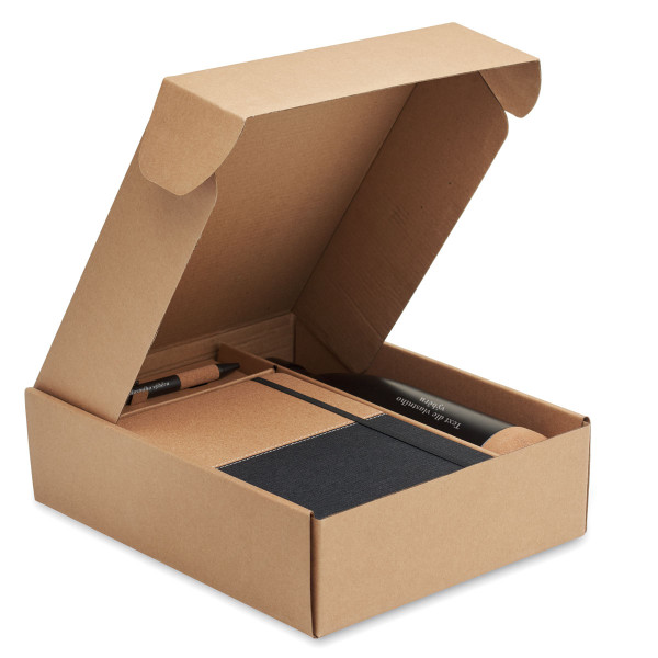 Udržitelná dárková sada "ECO Black" s textem podle vašeho výběru