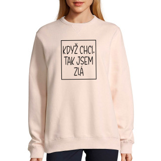 UNISEX pastel "Sully" sweatshirt "Naštvaný"