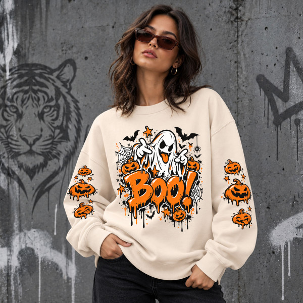 Unisexová mikina v pastelových barvách "Boo"