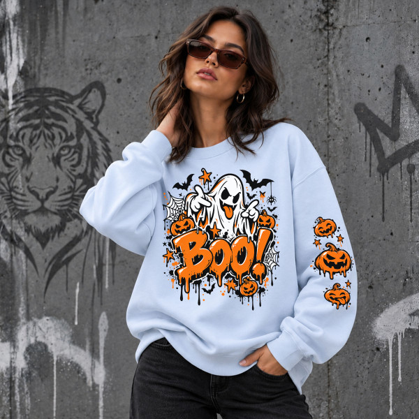 Unisexová mikina v pastelových barvách "Boo"