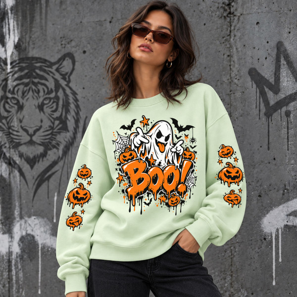 Unisexová mikina v pastelových barvách "Boo"