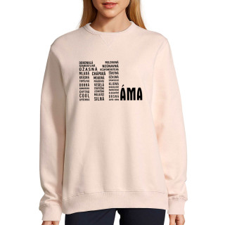 UNISEX pastelová mikina "Sully" "Jedinečná maminka"