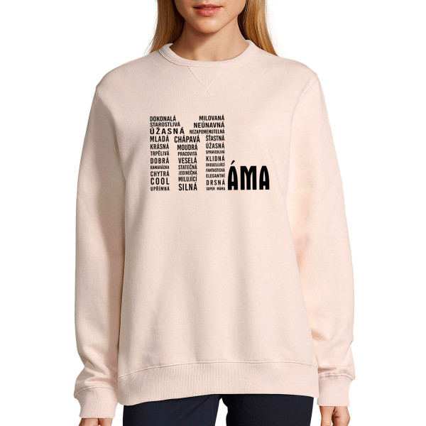 UNISEX pastelová mikina "Sully" "Jedinečná maminka" UNISEX pastelová mikina "Sully" "Jedinečná maminka"
