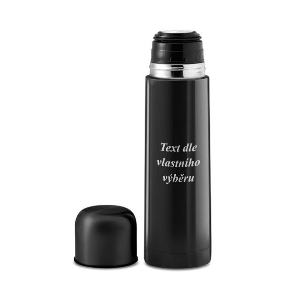 Vakuově izolovaná termoska na nápoje "CHAN" s vlastním gravírovaným textem (500ml)