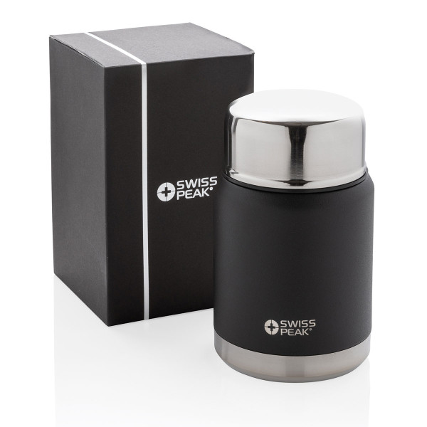 Vakuová termoska na jídlo se lžičkou "Swiss Peak Elite" (s možností gravírování za příplatek)