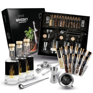 Sada na výrobu whisky s kořením a koktejlovými nástroji Sada na výrobu whisky s kořením a koktejlovými nástroji