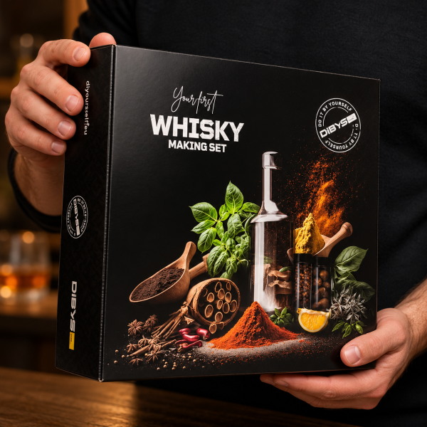 Sada na výrobu whisky s kořením a koktejlovými nástroji