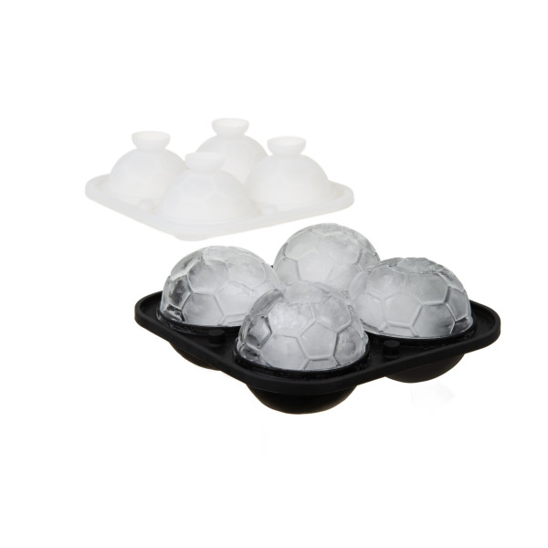 Sada pro fanoušky whisky a fotbalu: sklenice a formy na led