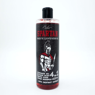 Pánský sprchový gel, šampon, pěna a mýdlo 4 v 1 „Spartan“ (400 ml)