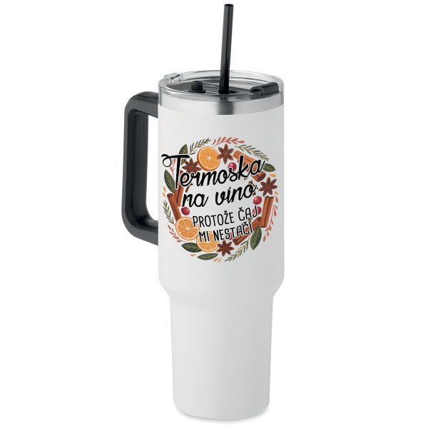 XL termohrnek "Termoska na víno" (1200ml)