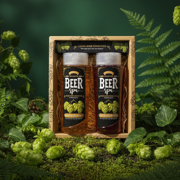 "BEER SPA" pivní kosmetická sada – gel (250ml) a šampon (250ml)