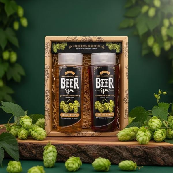 "BEER SPA" pivní kosmetická sada – gel (250ml) a šampon (250ml)