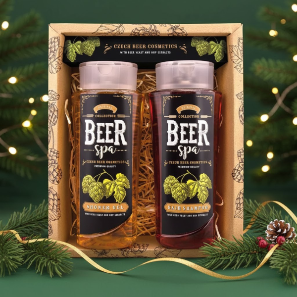 "BEER SPA" pivní kosmetická sada – gel (250ml) a šampon (250ml)