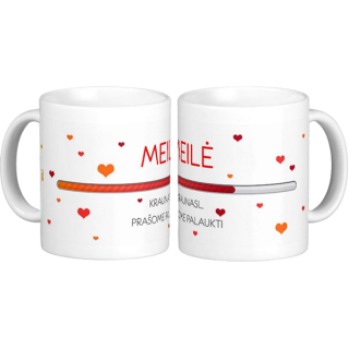 Puodelis "Meilė kraunasi"